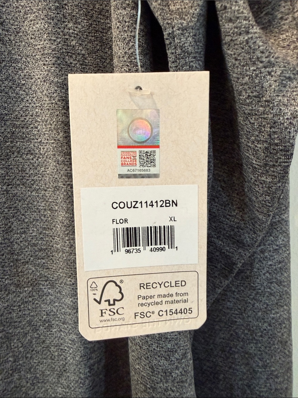 NWT Colosseum Men’s Grey Florida Gators Quarter-Zip Performance Shirt - Picture 3 of 6